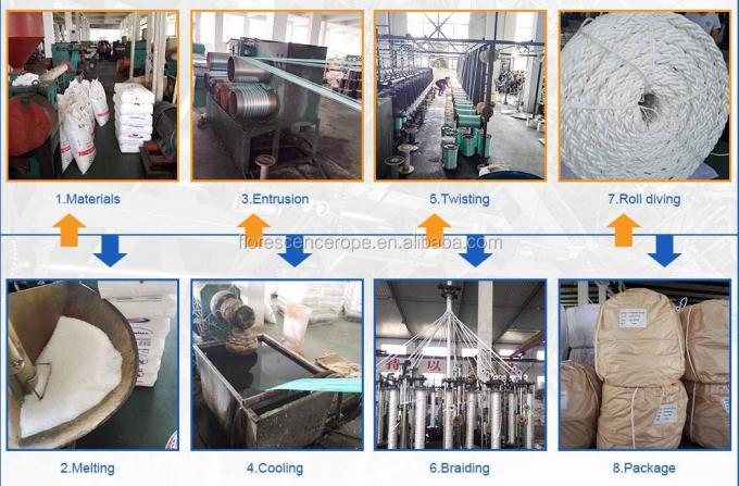 مارين 8 ستراند حبل بوليستر رباط حبل بوليستر أبيض 220 م لفائف 9