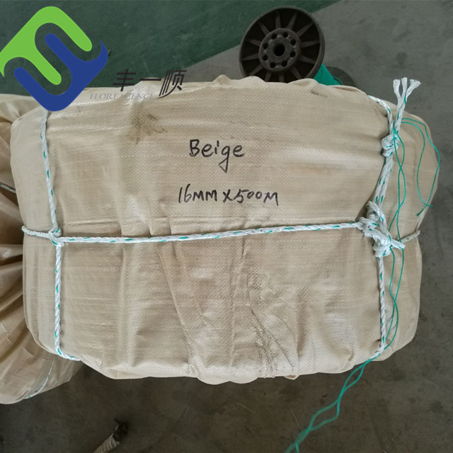 حبل الملعب الخارجي مزيج من 16 ملم 6 خيوط PET أو PP للشبكة التسلق 15