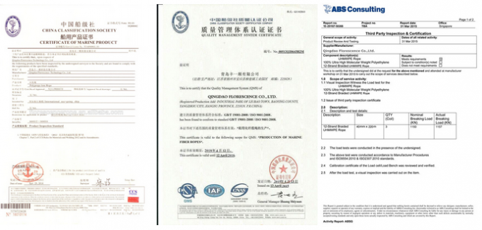 حبل التثبيت من ألياف UHMWPE 12 خيط 22mmx200m للسحب البحري 13