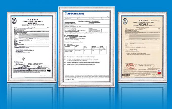 الحبل الأبيض ذو المقاومة العالية من البولي بروبيلين 8 خيوط 64 مم للحبل البحري 17
