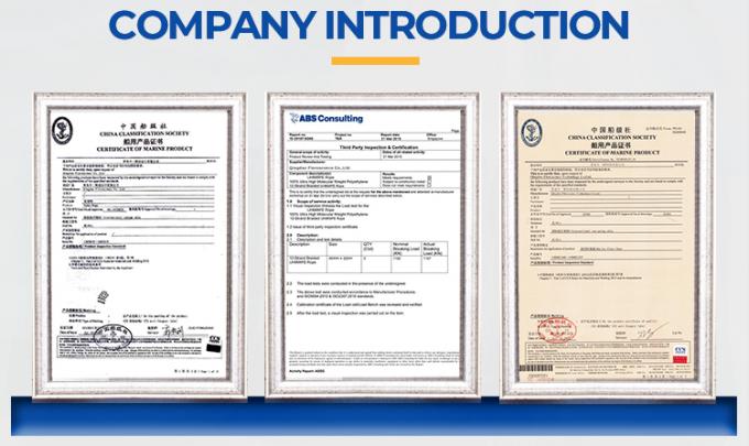 8 خيوط من البوليستر المختلط البحري ريب 64mm 72mm 80mm مع 11m الطول 11