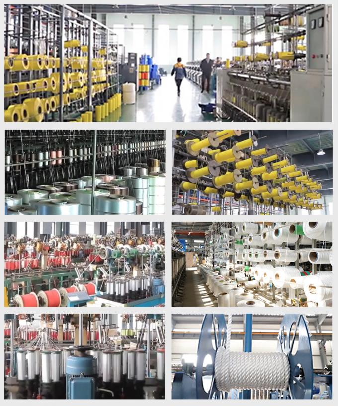 8 خيوط من البوليستر المختلط البحري ريب 64mm 72mm 80mm مع 11m الطول 12