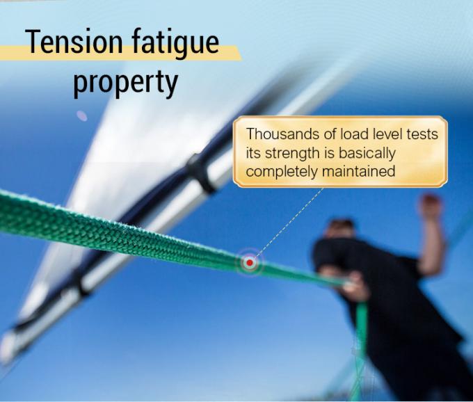 حبل سلكي من الألياف الاصطناعية UHMWPE ذو 12 خيطًا عالي القوة قطره 48 مم لسحب السفن البحرية 2