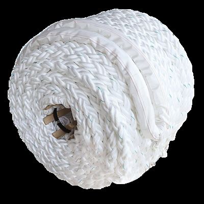 White 48mm 80mm Polypropylene PP Mooring Boat Towing Marine Rope for Ship 200m