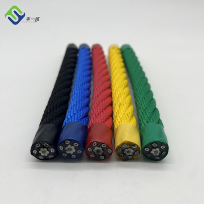 6 * 8 IWRC سلك عززت حبل البوليستر الصلب الأساسية مزيج الملعب الحبل