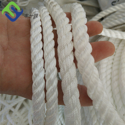 3 خيوط Z حبل نايلون متعدد الألياف الملتوية 12mm/16mm/18mm مع اللون الأبيض