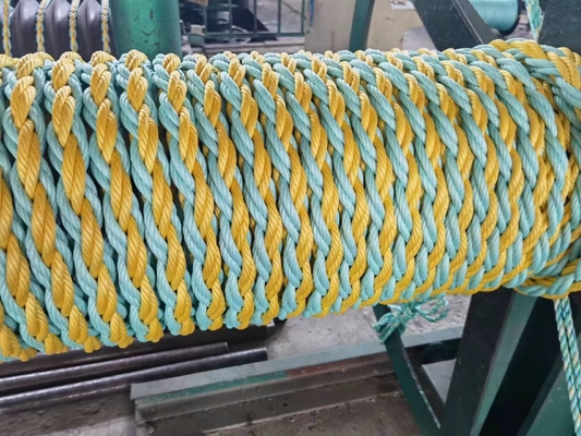 44mmx500m العمل السفن الثقيلة 8 خيط PP الجمع السلك الحبل الساخن