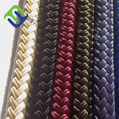 العديد من الألوان المزدوجة من النايلون الملتحمة حبل رصيف قارب الشراع 6mm إلى 50mm 1/4 "إلى 2"