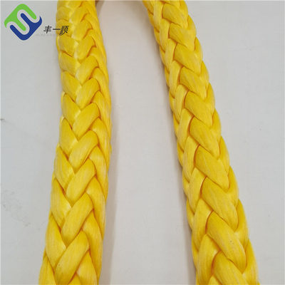 حبال UHMWPE عالية الجاذبية 12 خيوط واحدة مضفورة حبال 30 ملم حبل رصيف