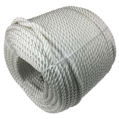 ألوان متعددة 3 خيوط مشوهة 4mm-60mm نايلون حبل رصيف السفينة الحبل الشراعية للقوارب