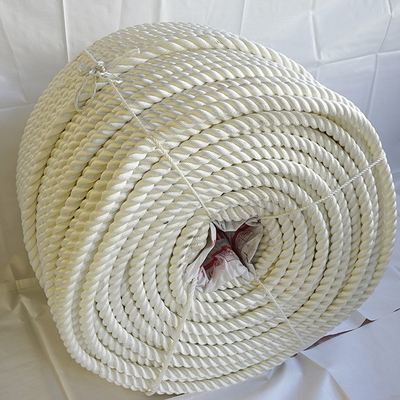 حبل 8mm-36mm 3 Strand 4 Strand Polyamide Nylon Mutifilament للسفن البحرية