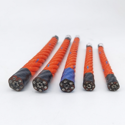 حبل الأسلاك البرتقالي 18MM PP Combinaion للجذب الصيد