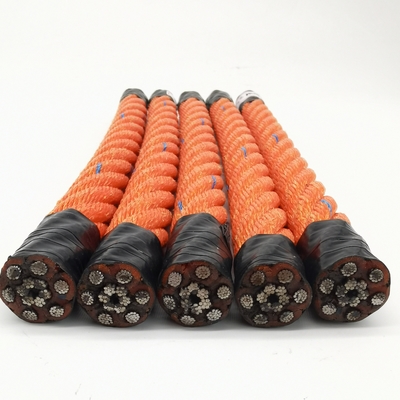 6 خيوط 18mmx500m PP PE الجمع السلكية الحبل الأساسي لسفينة سحب الصيد