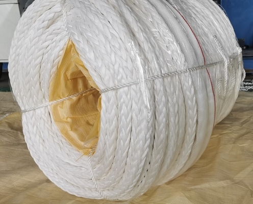 12 خيط ملفوفة uhmwpe سحب السفينة سحب الحبل السفينة رصيف الحبل