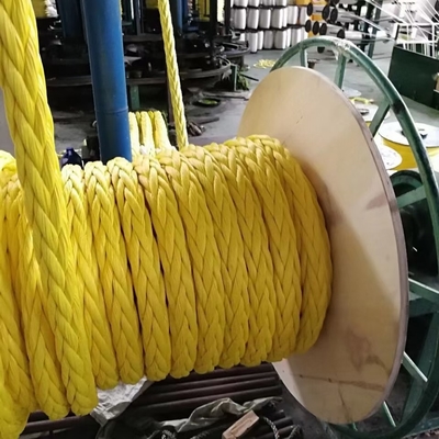 12 خيط ملفوفة uhmwpe سحب السفينة سحب الحبل السفينة رصيف الحبل