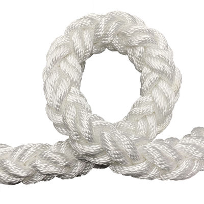 48mm 8-Strand Braided Nylon Mooring Rope with Shock Absorption and Abrasion Resistance for Custom Lengths