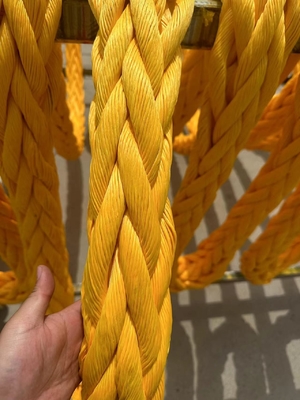 حبل UHMWPE مزدوج الخيط غطاء البوليستر 56mmx240m مع حلقة العين الملتصقة