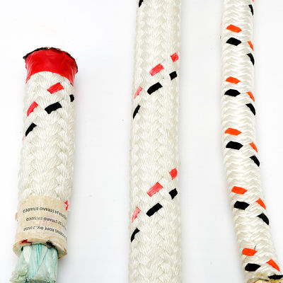 64mm UHMWPE حبل رصيف بحري غطاء بوليستر مزدوج