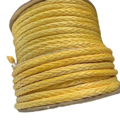 حبل سلكي من الألياف الاصطناعية UHMWPE ذو 12 خيطًا عالي القوة قطره 48 مم لسحب السفن البحرية