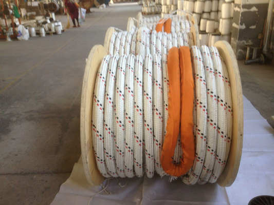 ABS المعتمد 12 خيط UHMWPE الحبل مع غطاء البوليستر مزدوج العقود 32mmx500m