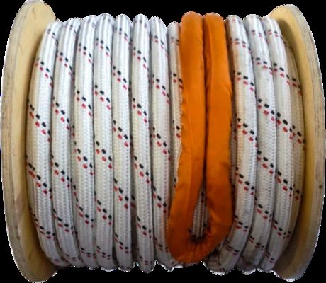 حبل UHMWPE مزدوج الضفيرة 32 مم لحبال القطر البحرية