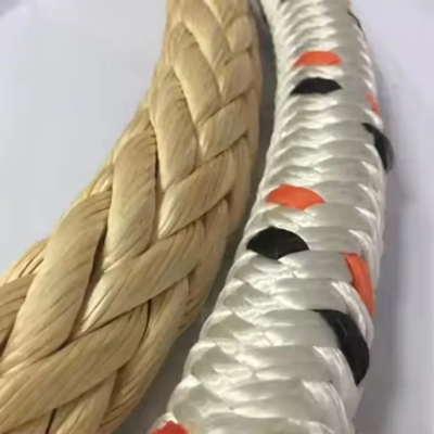 حبل UHMWPE مزدوج الضفائر 30 ملم بطول 220 متر عالي القوة لسحب السفن