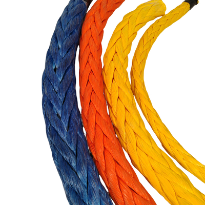 حبل رسو بحري UHMWPE بحجم 16 مم و 12 جديلة، 220 متر، شديد التحمل