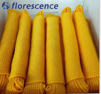 حبل صيد من البولي إيثيلين بثلاثة خيوط 2 مم - 30 مم للزراعة البحرية