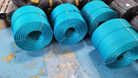 حبل تجميعي للملاعب الخارجية مضفر من 6 خيوط بطول 500 متر لشبكة التسلق