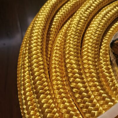 غطاء البوليستر المزدوج مع UHMWPE 12 خيط الحبل الأساسي للرصيف والرساطة مع القوارب