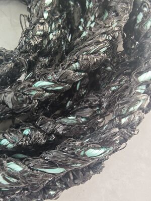 3 خيوط زراعة سمك القرش من البولي بروبيلين 16mmx220m لون أسود مع مقاومة الأشعة فوق البنفسجية مصنوعة من فلوريسنس