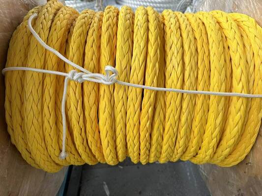 High Strength Floating 12 Strand UHMWPE Marine Rope with Low Elongation