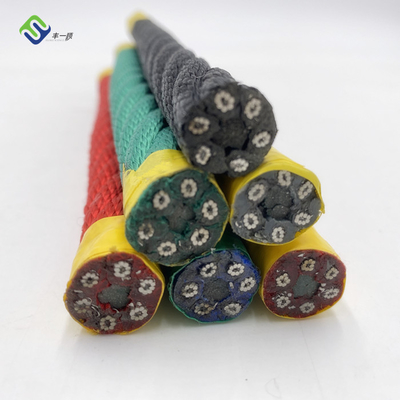 16mm الأشعة فوق البنفسجية استقرت عززت مزيج حبل مادة البوليستر للملعب