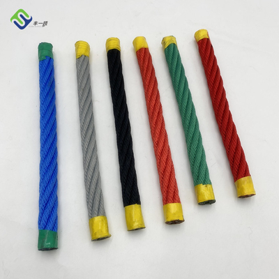 16mm الأشعة فوق البنفسجية استقرت عززت مزيج حبل مادة البوليستر للملعب