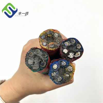 16mm الأشعة فوق البنفسجية استقرت عززت مزيج حبل مادة البوليستر للملعب