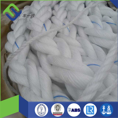 60mm 8 ستراند جديلة حبل البحرية Hawser Yacht Mooring Lines للسفينة