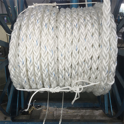 60mm 8 ستراند جديلة حبل البحرية Hawser Yacht Mooring Lines للسفينة