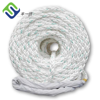 40 مم - 200 مم PP Danline Rope / 8 ستراند حبل بولي بروبيلين حسب الطلب