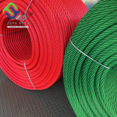 6 ستراند 16 مم الصلب الأساسية البوليستر مزيج حبل سلك الملعب