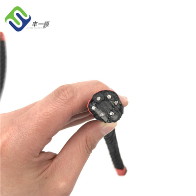 هيكل أسلاك الفولاذ حبل مزيج البوليستر مضفر 16 مم 6x7